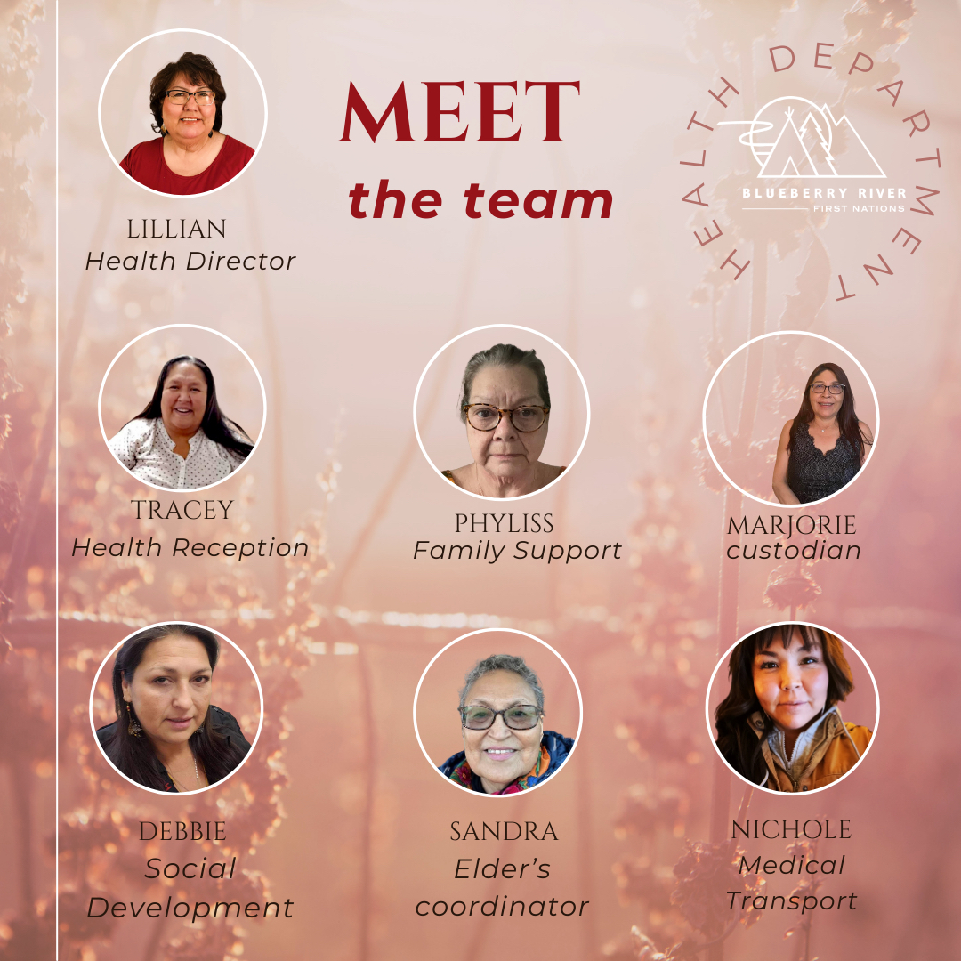 BRFN Health Department Team Members - Blueberry River First Nations